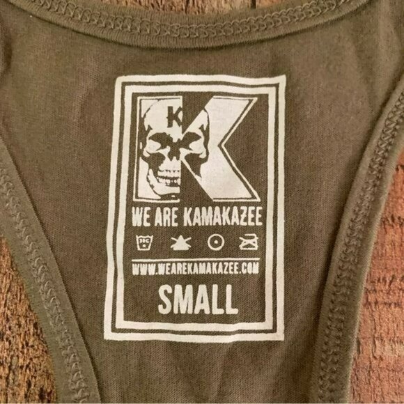 Kamakazee womens lioness because unicorns are overrated funny green tank top -S - Picture 4 of 8